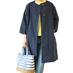 Red by Valentino Navy modern overcoat trench 
